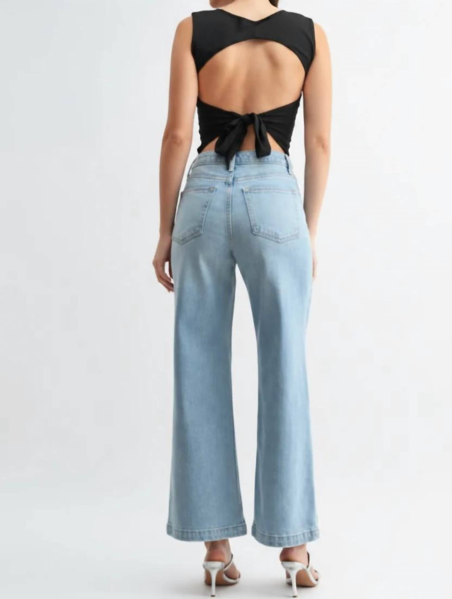 Jbd. - Patch Pocket Wide Leg Jeans