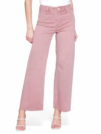 CHARLIE B Bay Harbor Wide Leg Pants in woodrose - women's pants - detail view