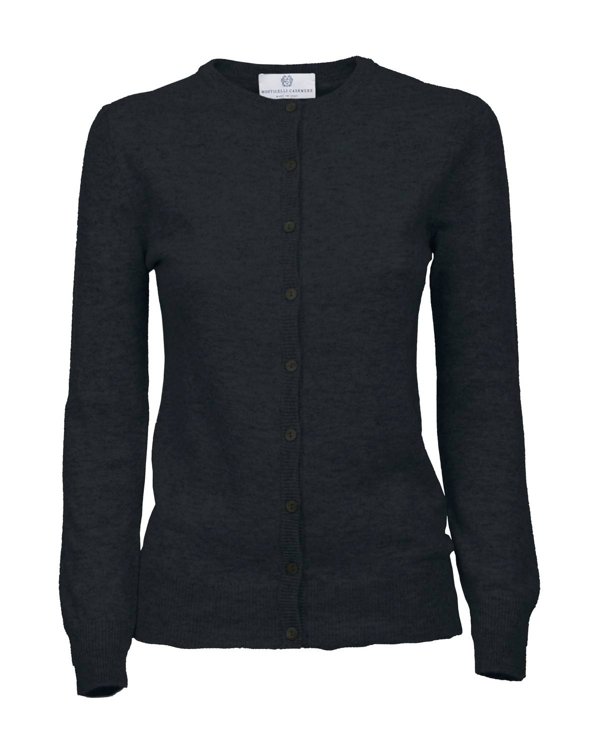 Monticelli Cashmere - Women's Pure Cashmere Crewneck Cardigan