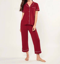 Petite Plume - Women's Pima Crop Twill Pajamas