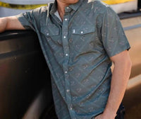 Raised By Coyotes - Men's Sidewinder Pearl Snap Shirt
