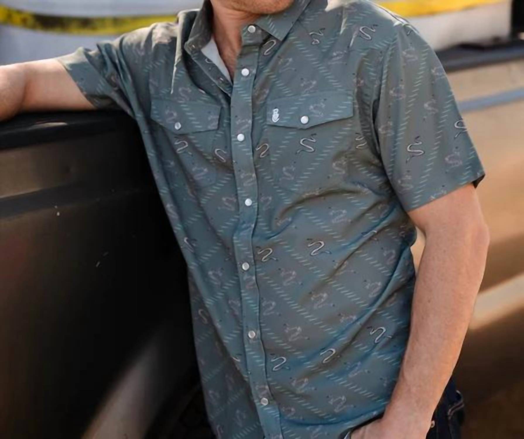 Raised By Coyotes - Men's Sidewinder Pearl Snap Shirt