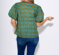 Thml - Floral Puff Sleeve Top