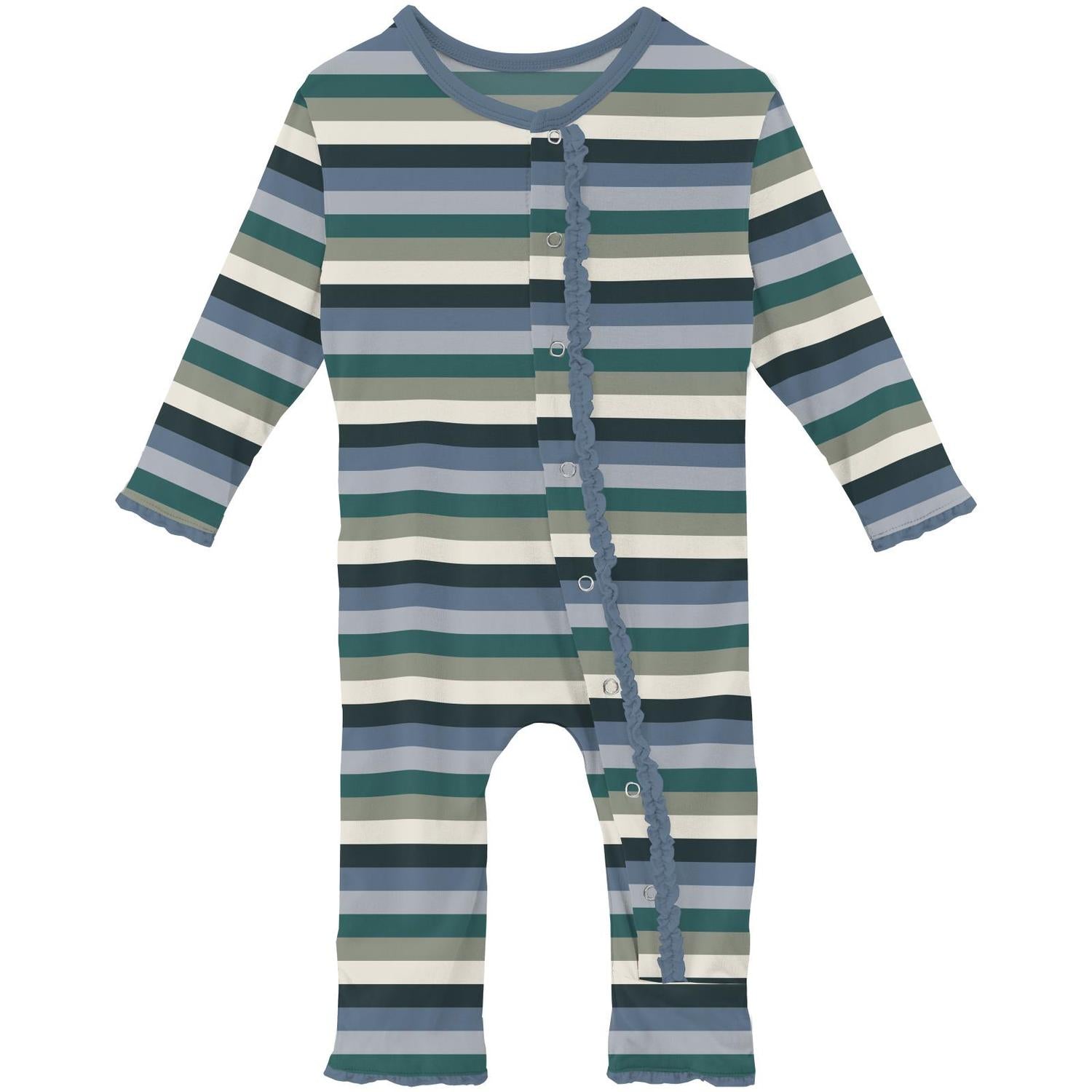 Kickee - Kids' Muffin Ruffle Coverall with Snaps