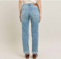Judy Blue - V-front Cuffed Boyfriend Jeans