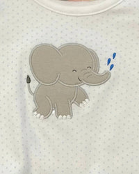 Luigi Kids - Baby Elephant Applique Bubble