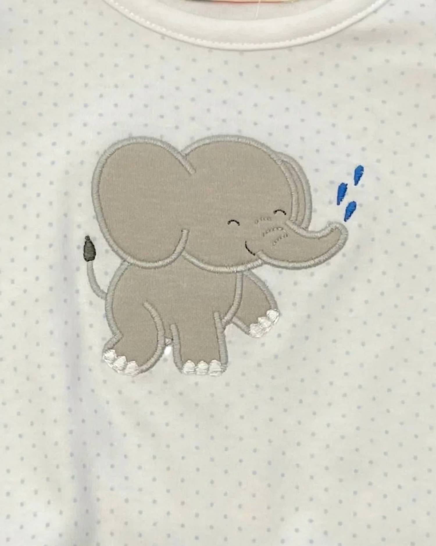 Luigi Kids - Baby Elephant Applique Bubble