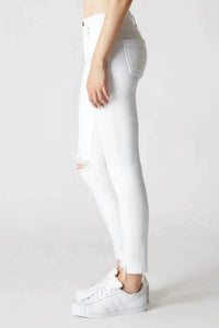 Blanknyc - Mid Rise Ripped Knee Ankle Skinny Jeans