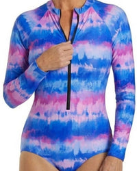 Sporti Scoop Back Unitard Swimsuit in malibus sunrise - women's swimwear