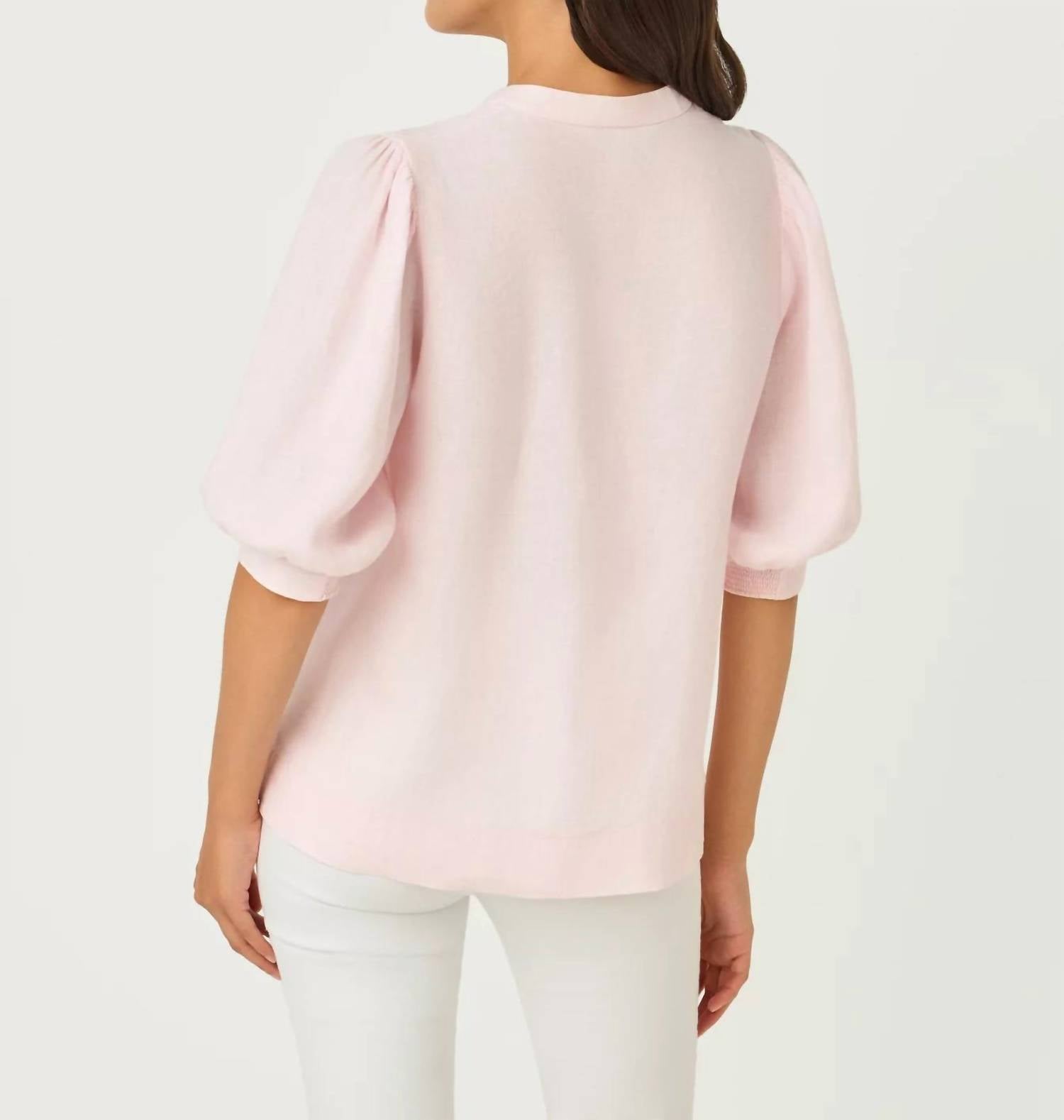 Lilly Pulitzer - Mialeigh Elbow Sleeve Linen Top