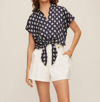 Fifteen Twenty - Maria Tie Front Top
