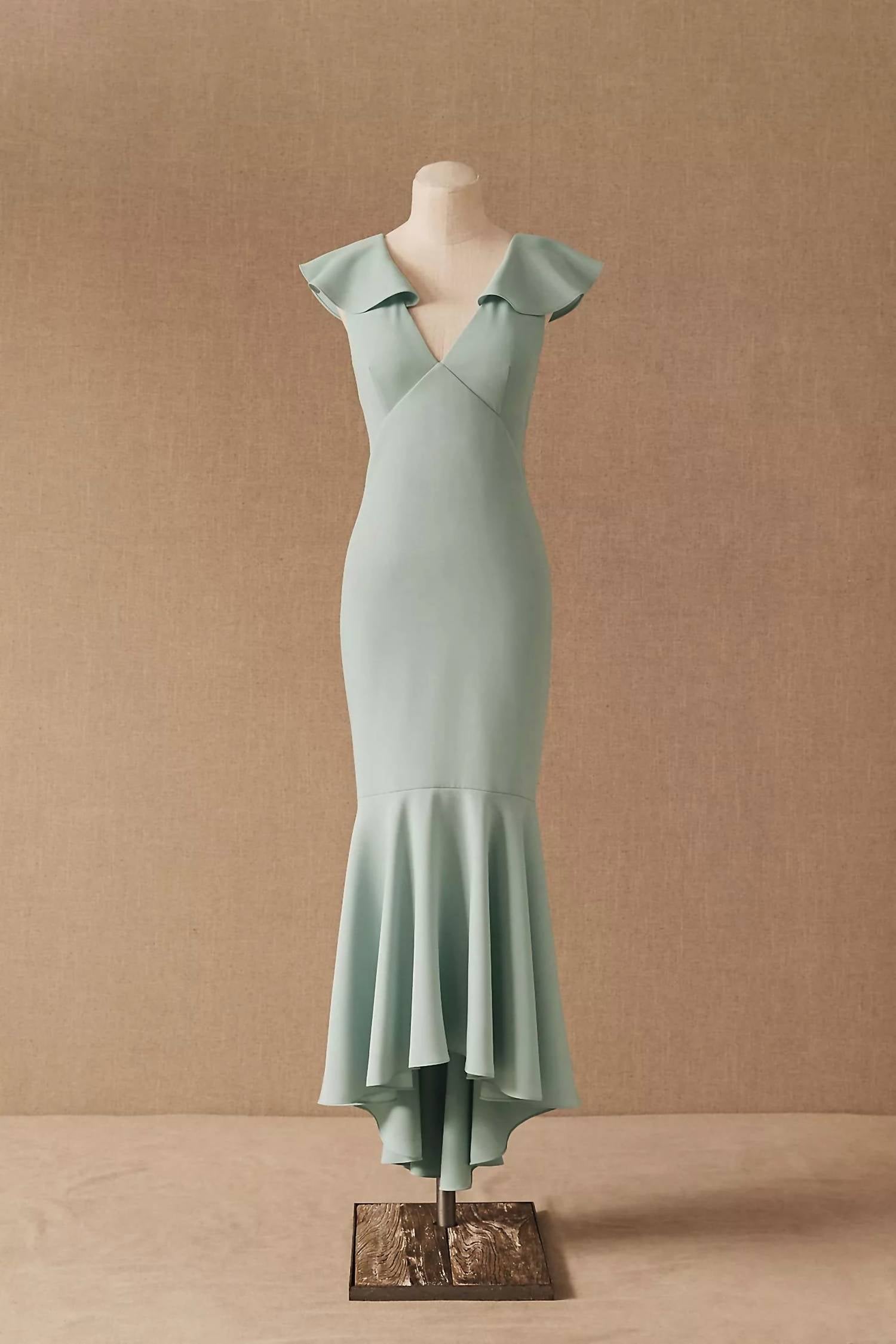 Sachin & Babi - Nonnette Flutter Sleeve Mermaid Gown