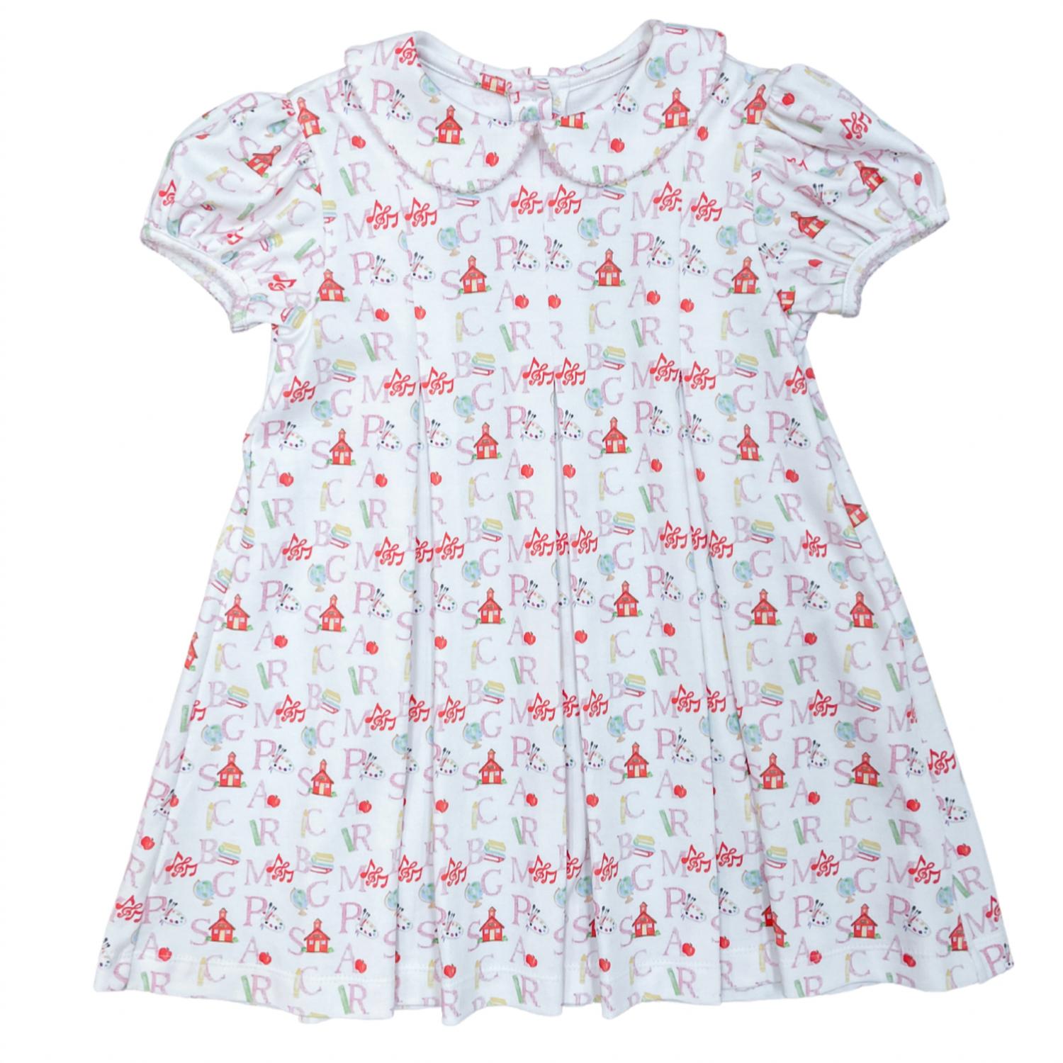 James & Lottie - Girl's Abc Penny Pleat Dress