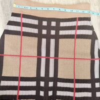 Burberry - Check Knit Mini Skirt