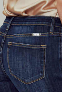 KanCan Mid-rise Flare Jeans in blue - women's jeans - alternate view