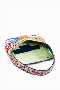 America & Beyond - Women's Beaded Shoulder Bag