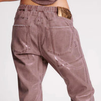 One Teaspoon - Shabbies denim Drawstring jean in Bronzed Chocolate