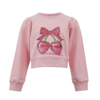 Lola + The Boys - Kid's Crystal Bow Sweater