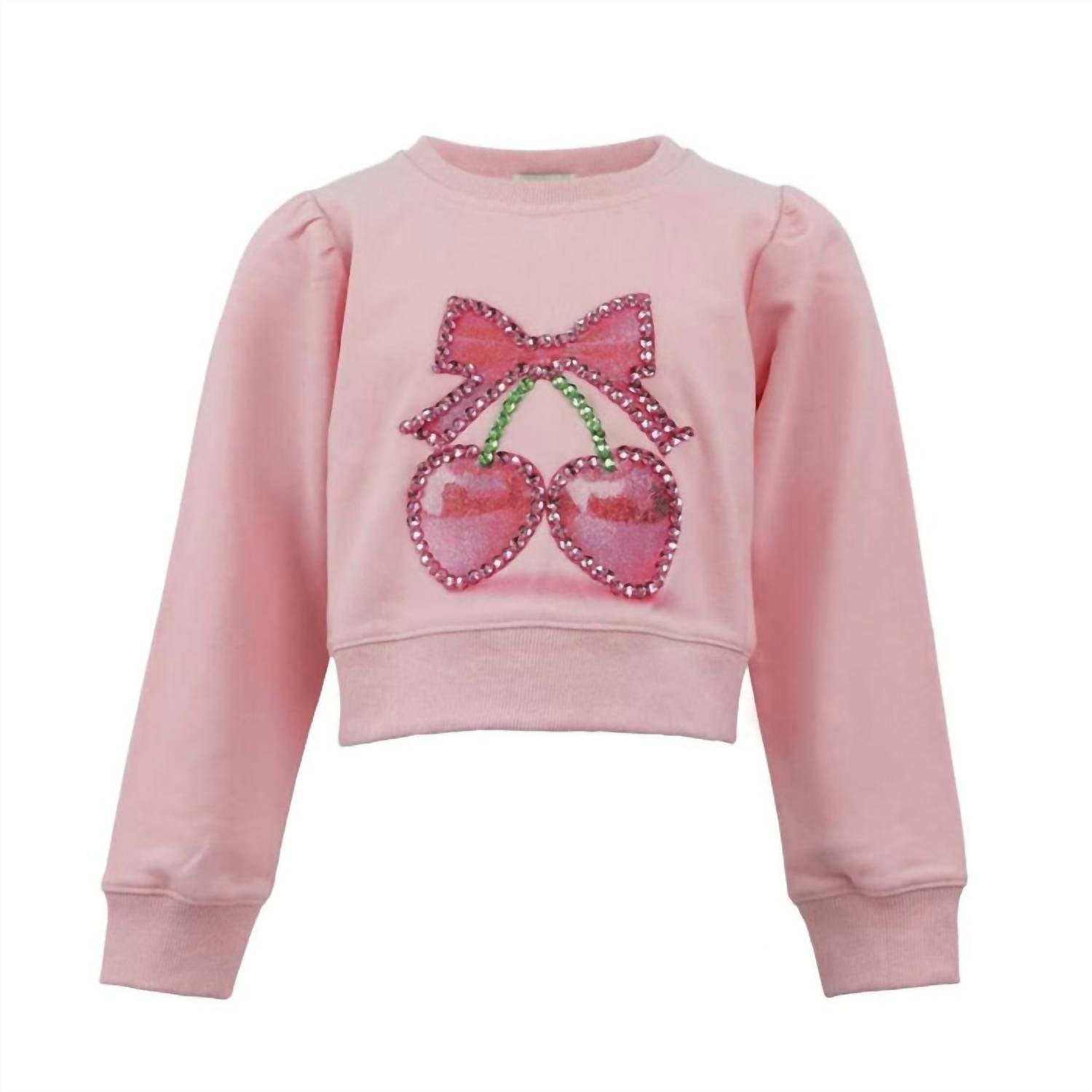 Lola + The Boys - Kid's Crystal Bow Sweater
