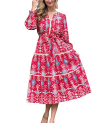 &merci The Camille Dress in red - women's dress