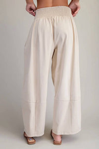 Ee:Some - Bagged Casual Wide Leg Pants