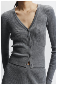 Saint Art - Braylon Rib Cardigan Sweater