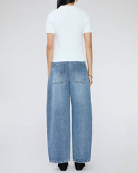 Tibi Serviette Baby Tee in white - women's t-shirt - alternate view