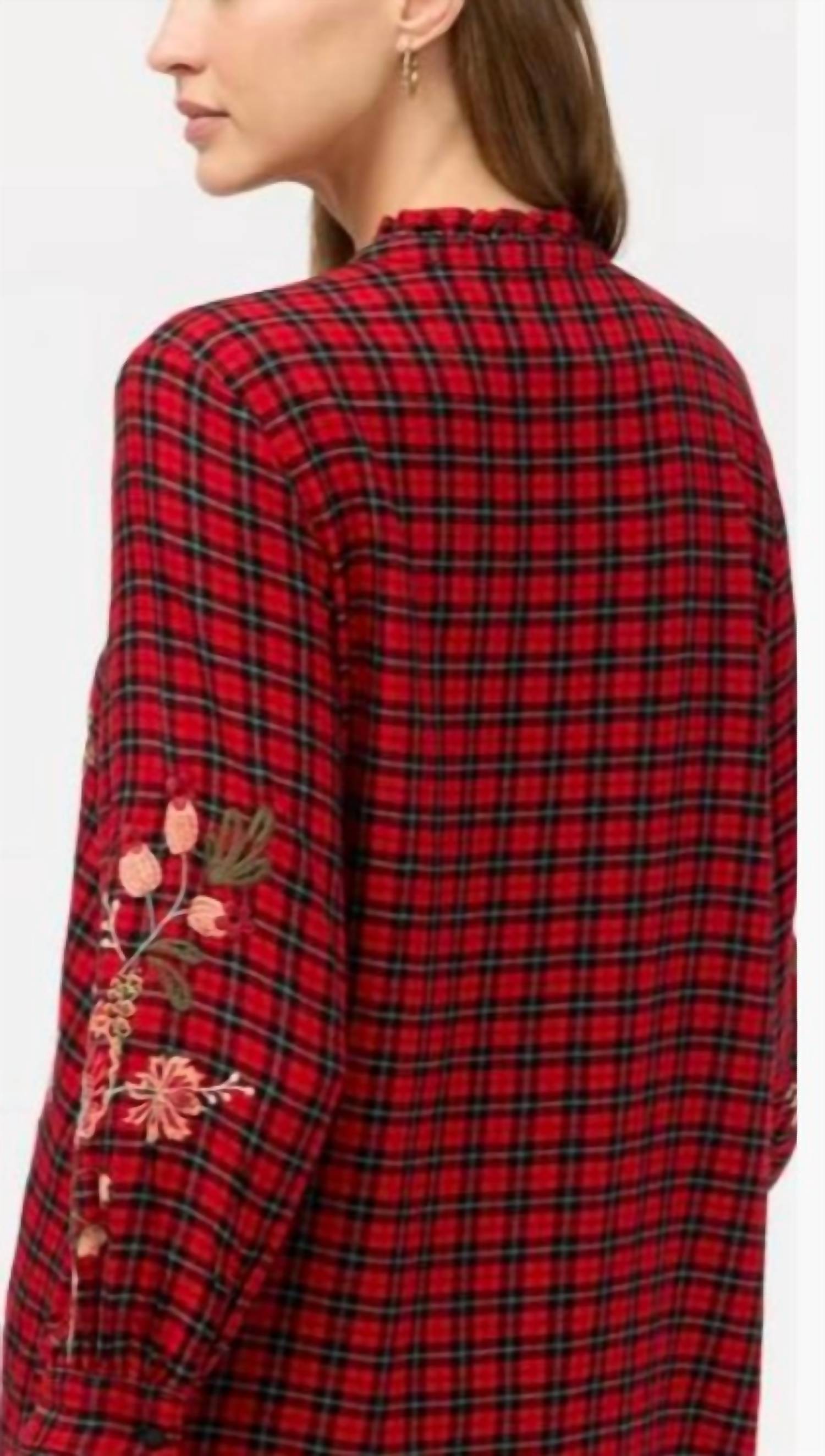 Johnny Was - Ruffle Collar Blouse