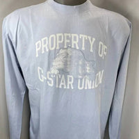 G-Star Men’s Sunfaded Bulldog Long Sleeve T-shirt in blue - men's long sleeve top