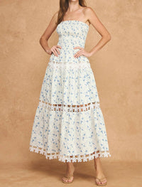 Strut & Bolt - Gloria Floral Strapless Midi Dress