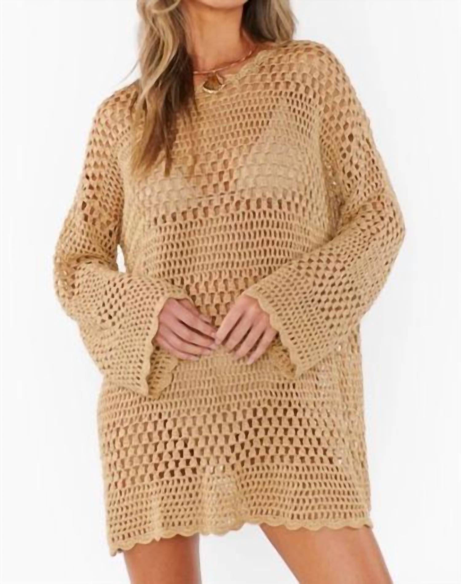 Show Me Your Mumu - Paula Pullover Crochet Mini Dress