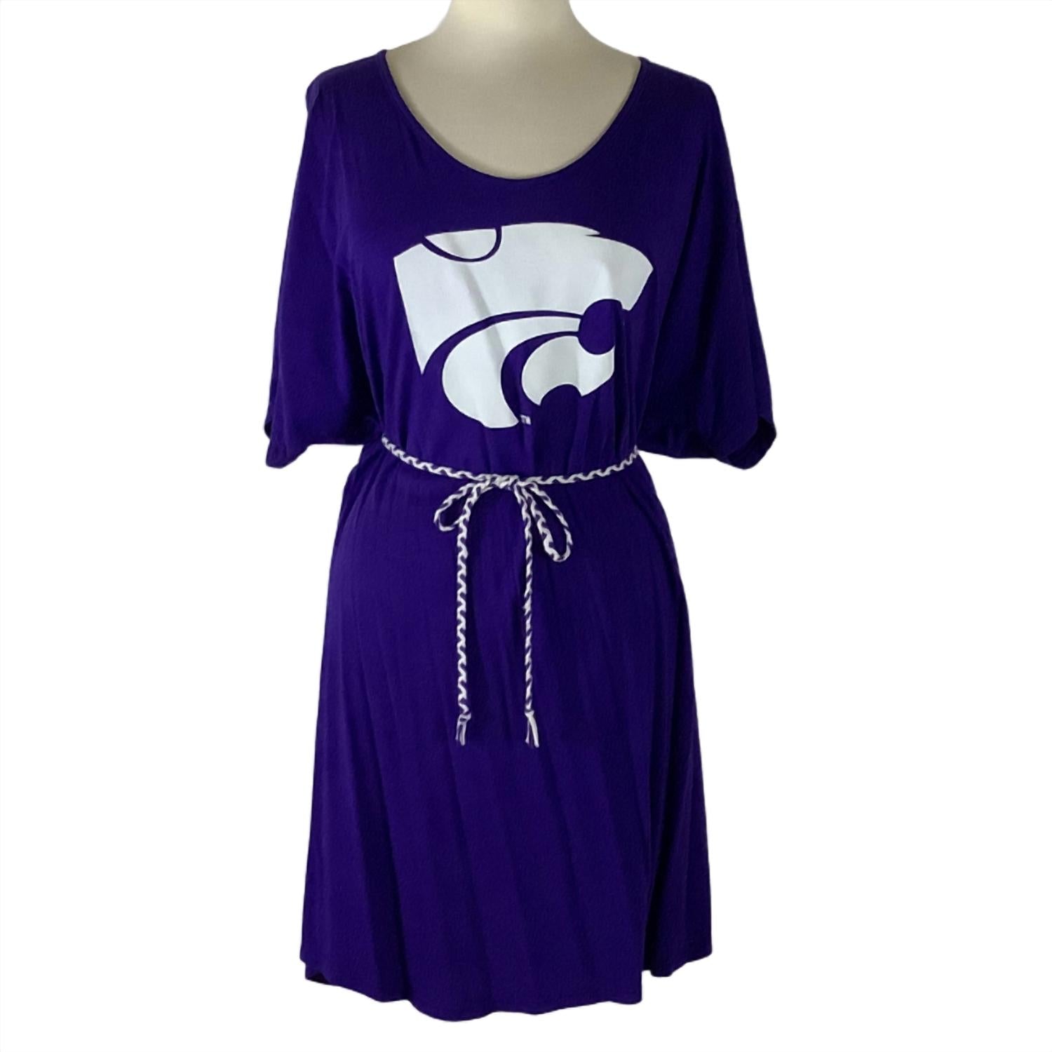 Stadium Girl - Kansas State University Jill Logo Dress with Braided Belt
