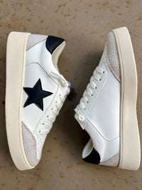 MiiM Women's Juniper's Star Sneakers in white - women's sneaker - detail view