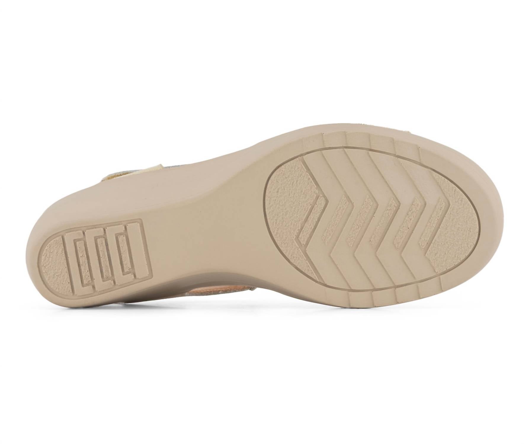 Andrea - Women's Wedge Leather Sandals