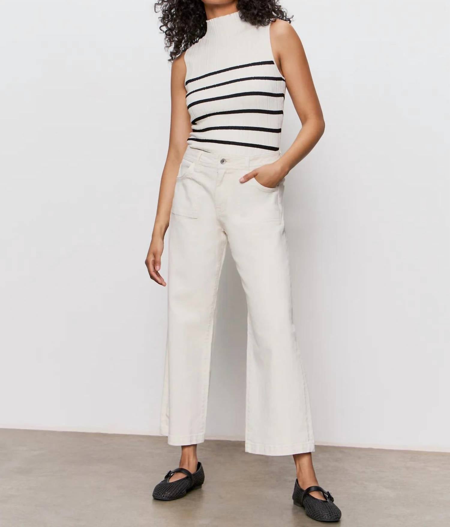 Sanctuary - Ribbed Funnel Neck Top