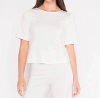 Ripley Rader - Ponte Knit Short Sleeve Top - Extended