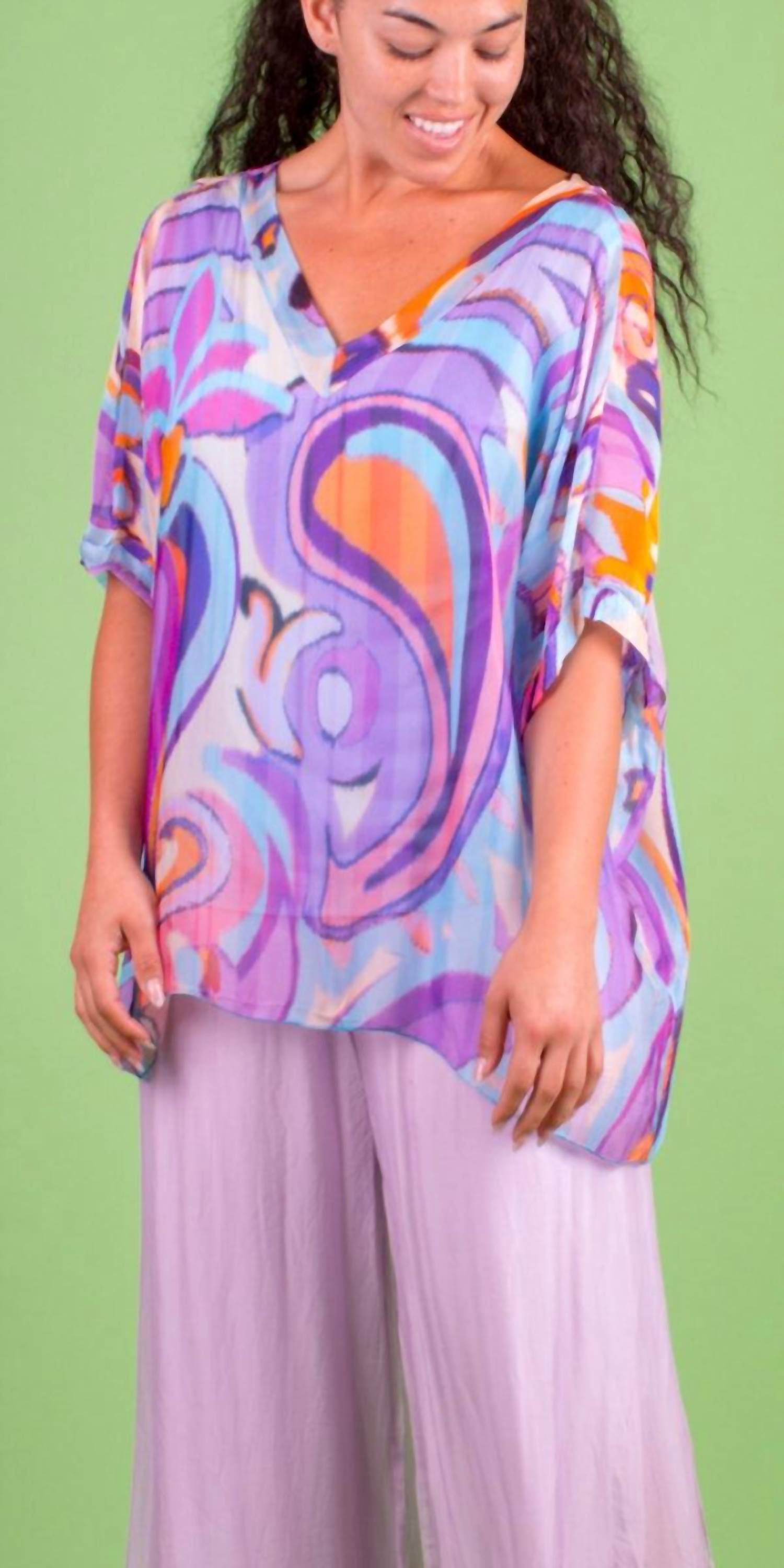 Gigi Moda - Lizane Swirl Print Blouse