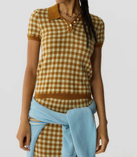 Guest In Residence - Gingham Shrunken Polo