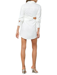 Line And Dot - Sonia Mini Cut Out Shirt Dress