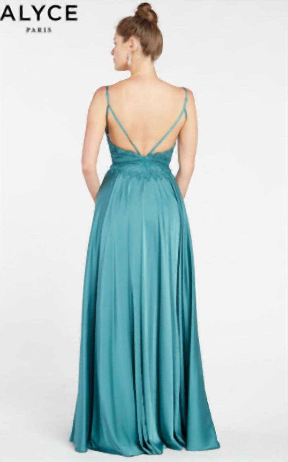 Satin Embroidered Gown