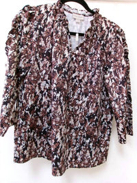 Charlie Paige - Women's Ruffled 3/4 Sleeve Blouse