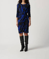 Joseph Ribkoff - FAUX WRAP DRESS
