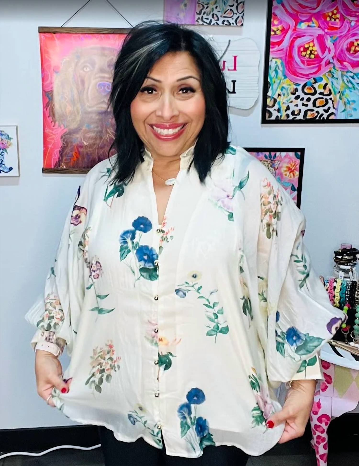 Entro - After Hours Floral Top