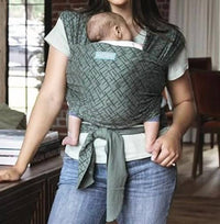 Moby Wrap Classic Wrap Baby Carrier in olive etch - item - alternate view