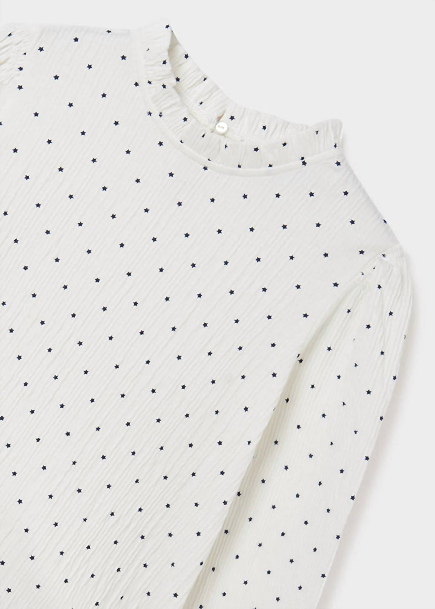 Mayoral - Girls Star Printed Blouse