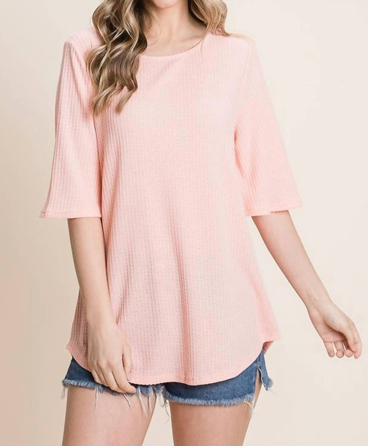 Bombom - Waffle Knit Top