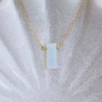 Mesa Blue - Women's Rectangle Opalite Necklace