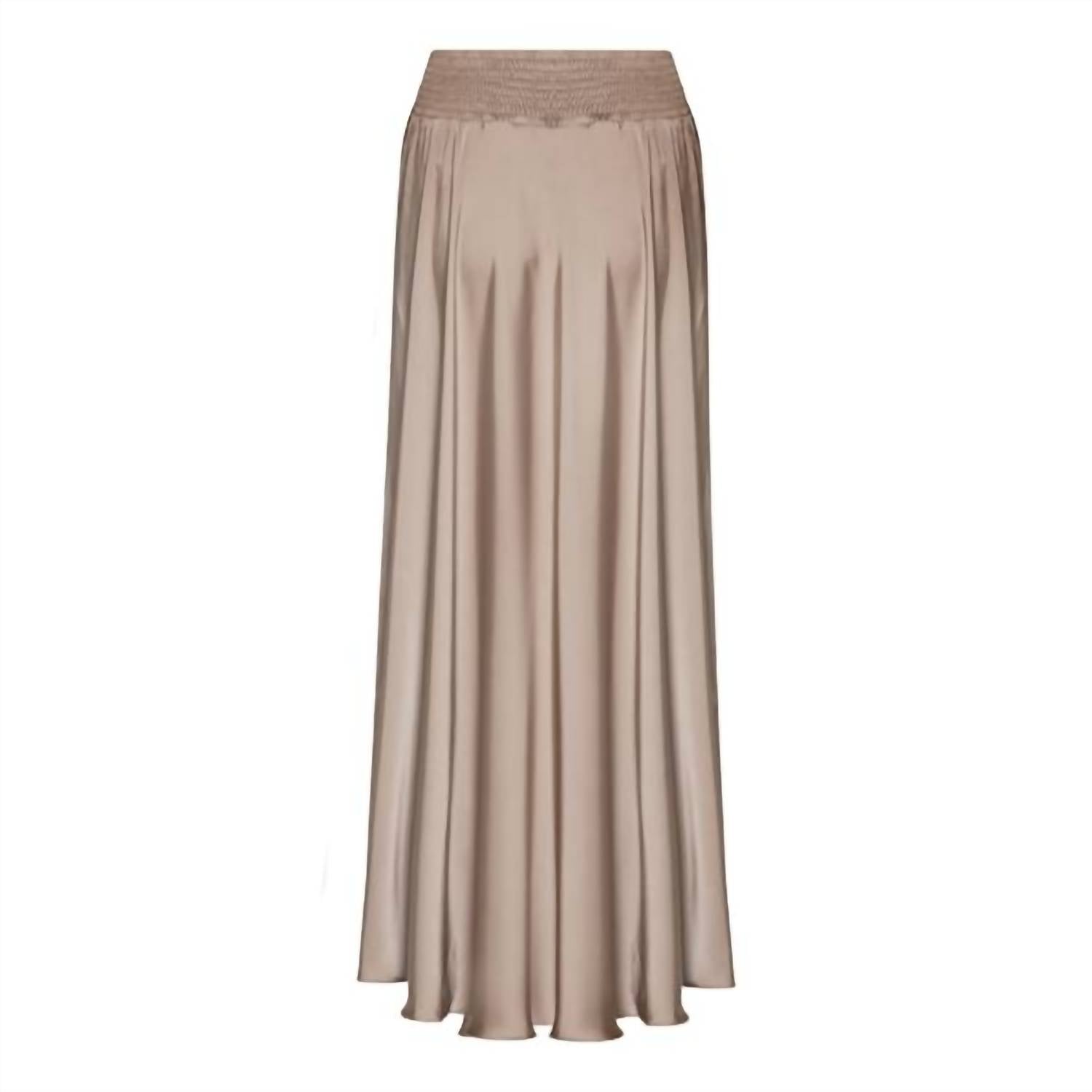Karmamia WOMEN'S SAVANNAH SKIRT in semi rich tan - women's skirt - detail view