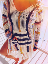 Jadyk - Boho Getaway Island Knit Swimsuit Cover up