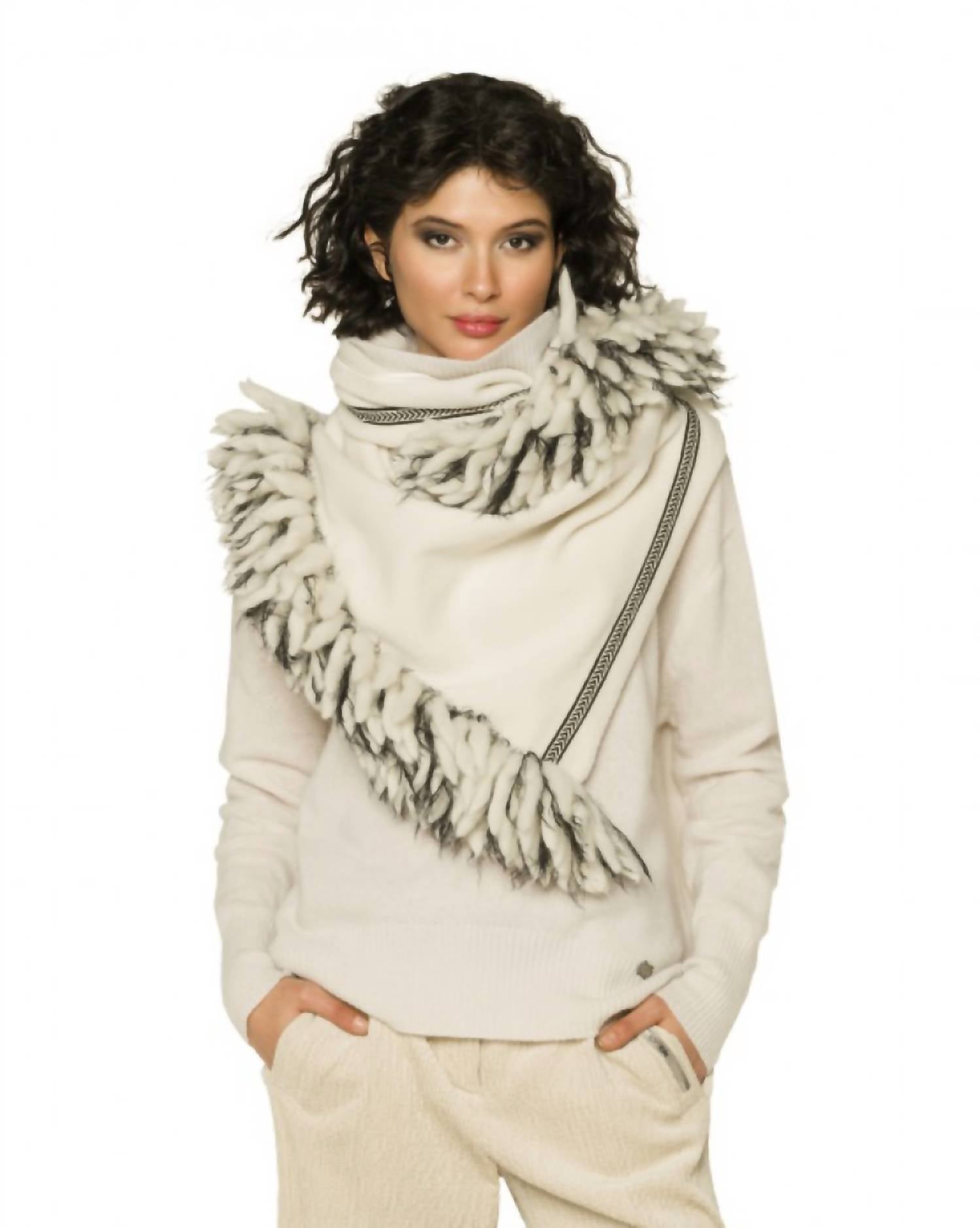 Beate Heymann Women's Turtleneck Pullover Sweater in cream - women's sweater - alternate view